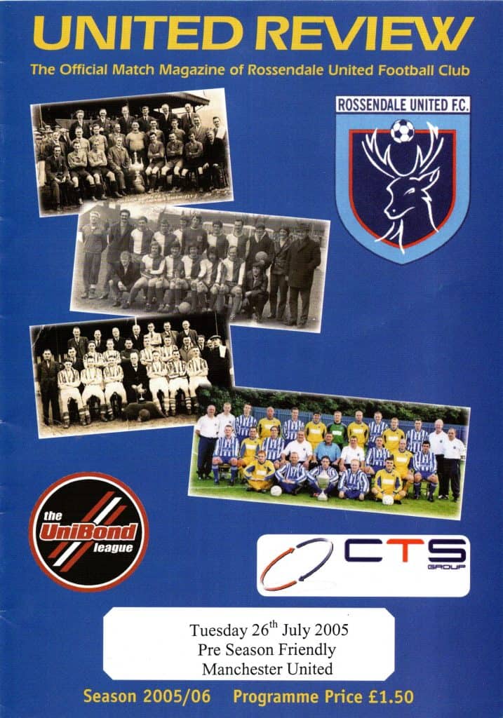26th July 2005 Rossendale United v Manchester United Friendly  2005-2006