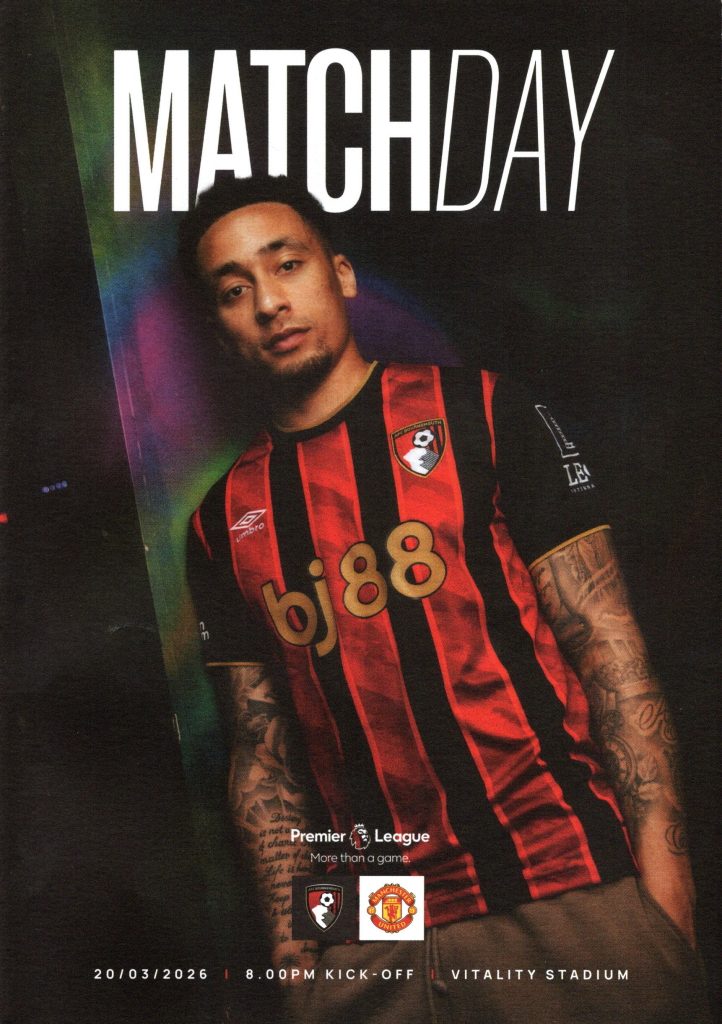 20th March 2026 Bournemouth v Manchester United Premier League Matchday 31 2025-2026