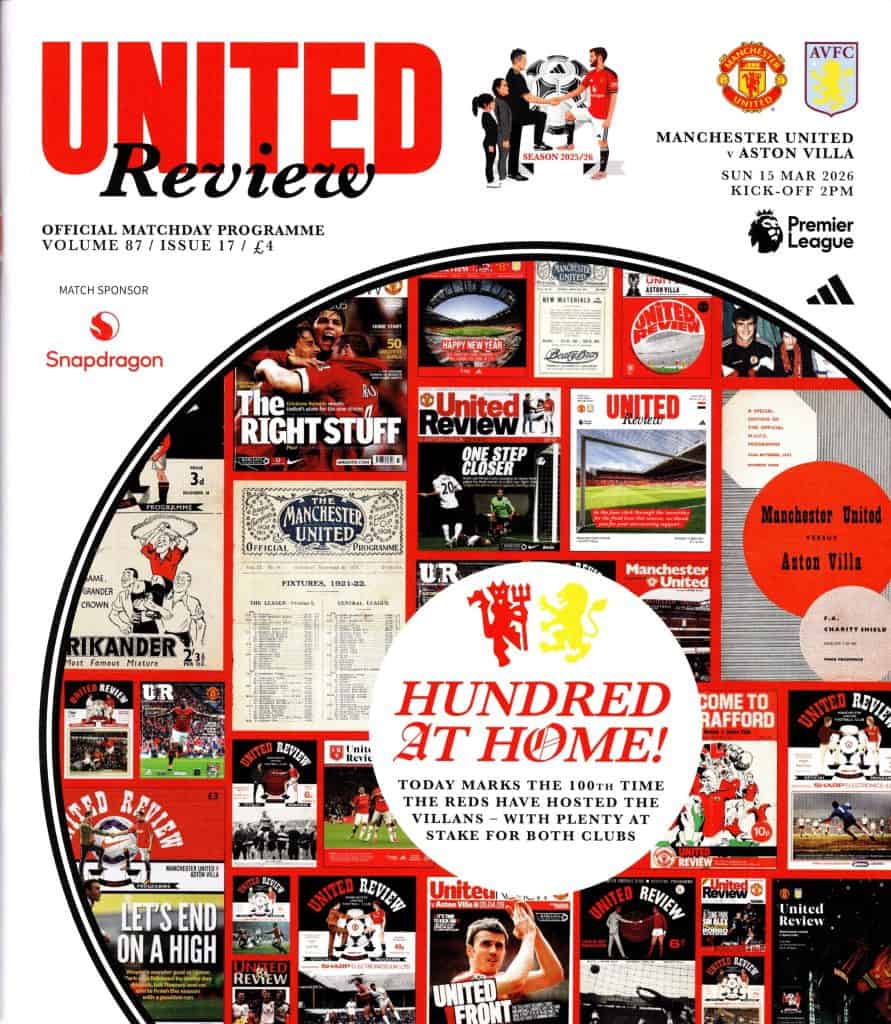 15th March 2026 Manchester United v Aston Villa Premier League Matchday 30 2025-2026