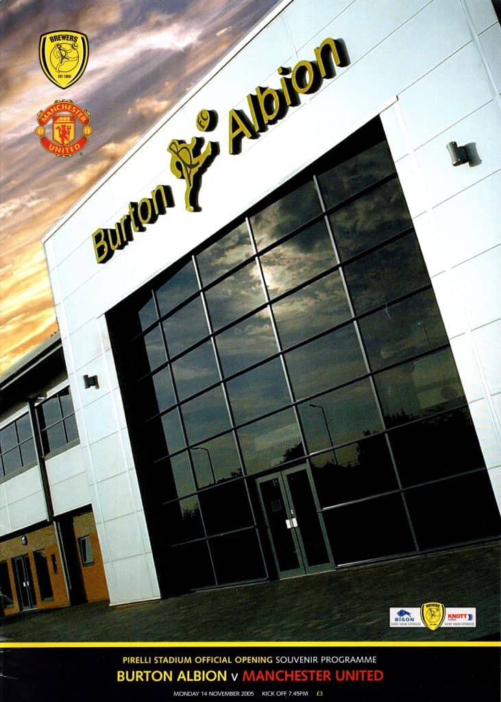14th November 2005 Burton Albion v Manchester United Friendly  2005-2006