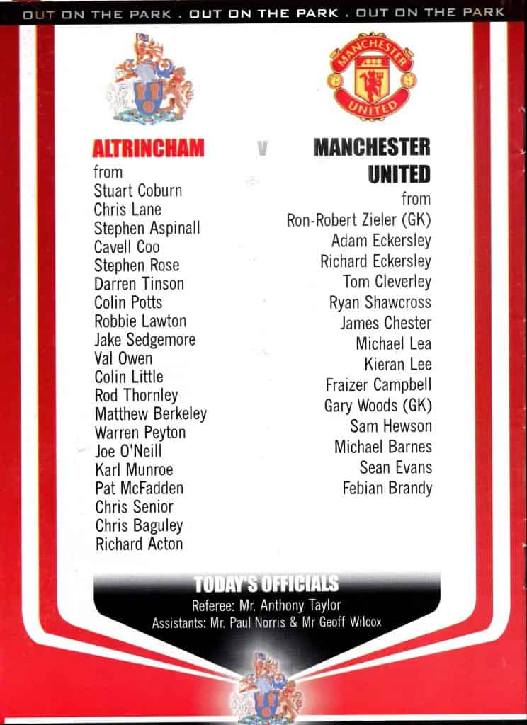 18th July 2007 Altrincham v Manchester United Friendly Pre Season 2007-2008 - Image 2