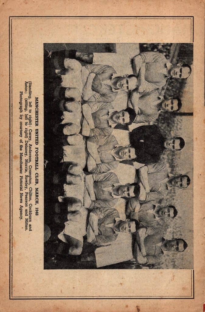 7th April 1948 Manchester United v Manchester City Division One Matchday 38 1947-1948 - Image 2