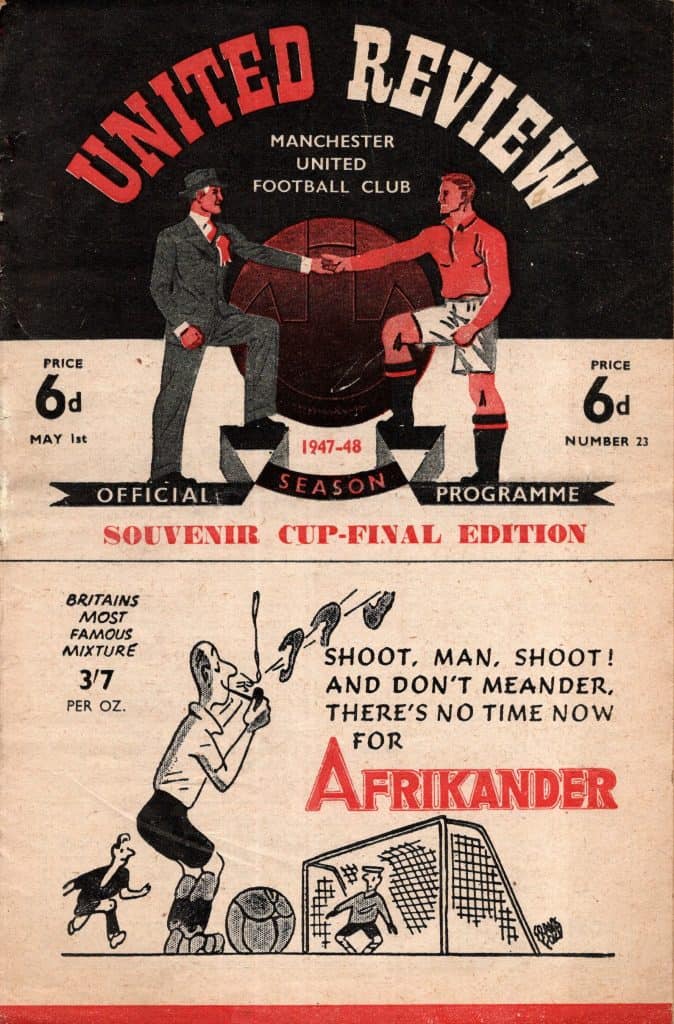 1st May 1948 Manchester United v Blackburn Rovers Division One Matchday 42 1947-1948