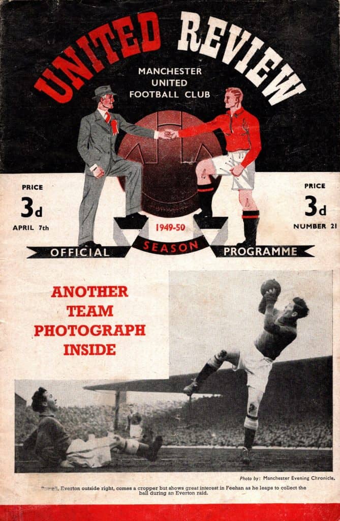 7th April 1950 Manchester United v Birmingham City Division One Matchday 37 1949-1950