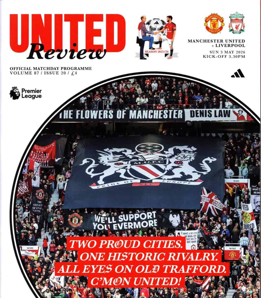 3rd May 2026 Manchester United v Liverpool Premier League Matchday 35 2025-2026